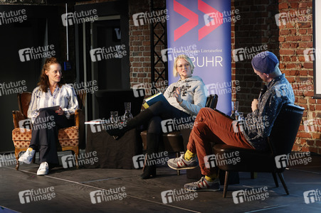 Mareike Graepel und Jan Hendrik Ax auf der lit.Ruhr 2023 in Bochum