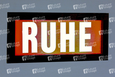 Symbolfoto Bitte Ruhe