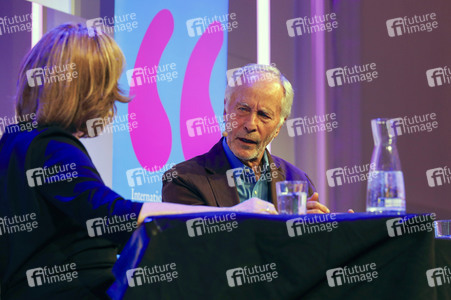 Richard Ford und Ulrich Noethen auf der lit.Cologne Spezial 2023 in Köln