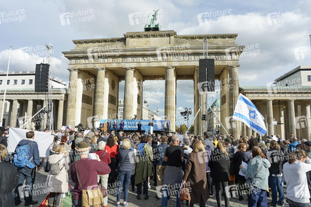 Kundgebung gegen Antisemitismus und für Solidarität mit Israel in Berlin
