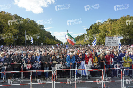 Kundgebung gegen Antisemitismus und für Solidarität mit Israel in Berlin