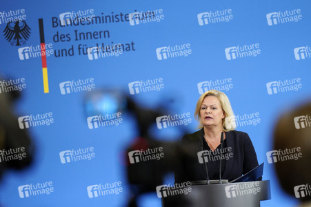 Pressestatement von Nancy Faeser in Berlin