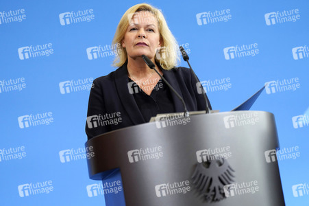 Pressestatement von Nancy Faeser in Berlin