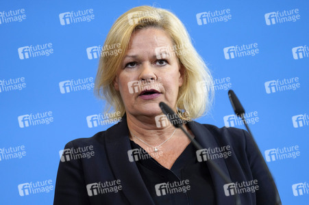 Pressestatement von Nancy Faeser in Berlin