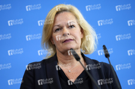 Pressestatement von Nancy Faeser in Berlin