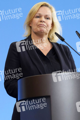Pressestatement von Nancy Faeser in Berlin