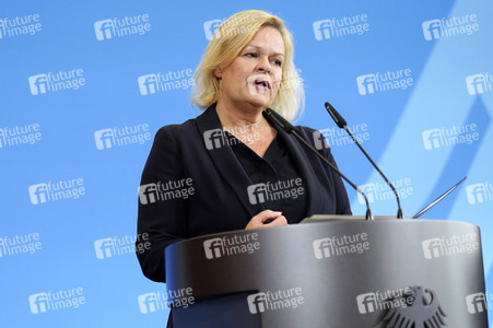 Pressestatement von Nancy Faeser in Berlin