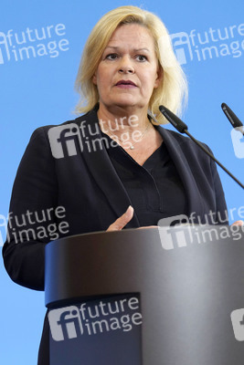 Pressestatement von Nancy Faeser in Berlin