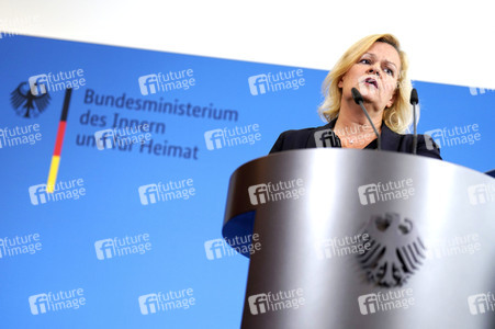 Pressestatement von Nancy Faeser in Berlin