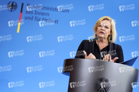 Pressestatement von Nancy Faeser in Berlin