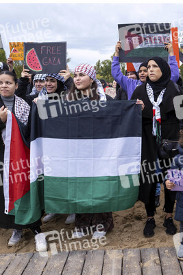Palästinenser protestieren in Berlin