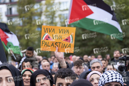 Palästinenser protestieren in Berlin