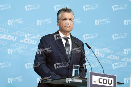 Pressekonferenz nach der Bundesvorstandssitzung der CDU in Berlin