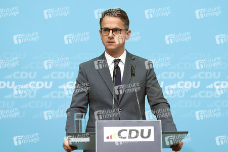 Pressekonferenz nach der Bundesvorstandssitzung der CDU in Berlin