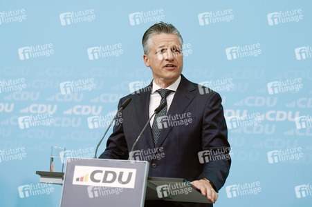 Pressekonferenz nach der Bundesvorstandssitzung der CDU in Berlin
