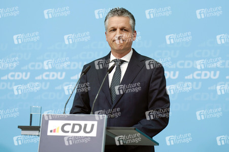 Pressekonferenz nach der Bundesvorstandssitzung der CDU in Berlin