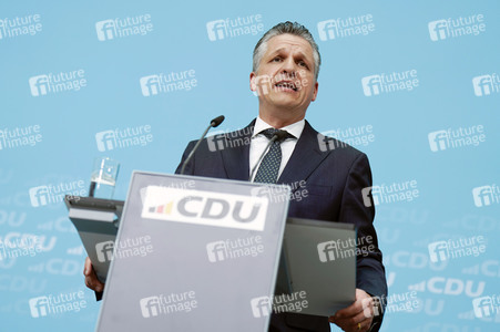 Pressekonferenz nach der Bundesvorstandssitzung der CDU in Berlin