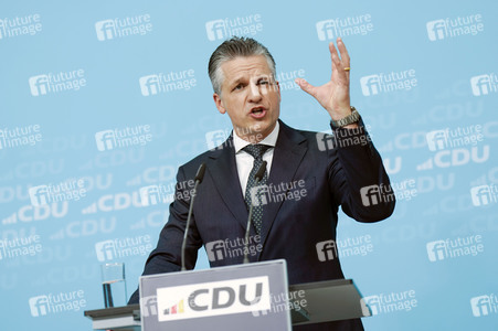 Pressekonferenz nach der Bundesvorstandssitzung der CDU in Berlin