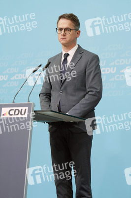 Pressekonferenz nach der Bundesvorstandssitzung der CDU in Berlin