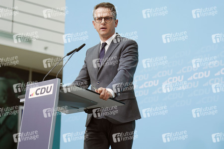 Pressekonferenz nach der Bundesvorstandssitzung der CDU in Berlin