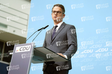 Pressekonferenz nach der Bundesvorstandssitzung der CDU in Berlin