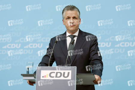 Pressekonferenz nach der Bundesvorstandssitzung der CDU in Berlin