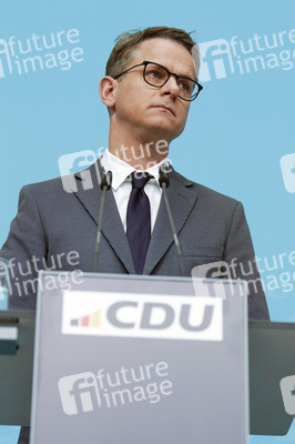 Pressekonferenz nach der Bundesvorstandssitzung der CDU in Berlin