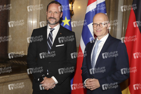 Kronprinz Haakon von Norwegen in Hamburg