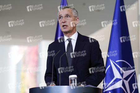 Empfang von Jens Stoltenberg im Kanzleramt in Berlin
