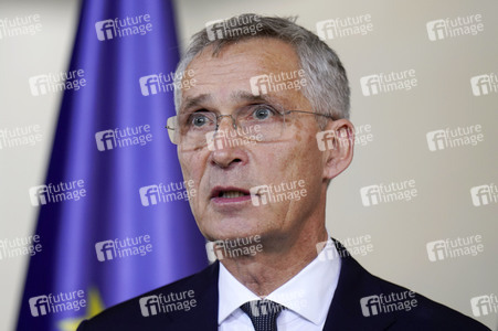 Empfang von Jens Stoltenberg im Kanzleramt in Berlin