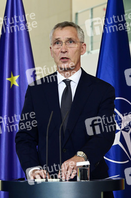 Empfang von Jens Stoltenberg im Kanzleramt in Berlin