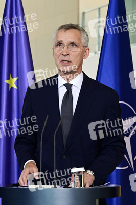 Empfang von Jens Stoltenberg im Kanzleramt in Berlin