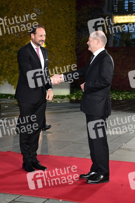 Empfang von Kronprinz Haakon von Norwegen und Kronprinzessin Mette-Marit von Norwegen im Kanzleramt in Berlin