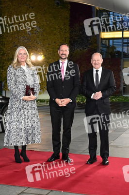 Empfang von Kronprinz Haakon von Norwegen und Kronprinzessin Mette-Marit von Norwegen im Kanzleramt in Berlin