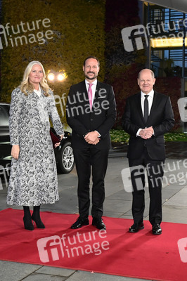 Empfang von Kronprinz Haakon von Norwegen und Kronprinzessin Mette-Marit von Norwegen im Kanzleramt in Berlin