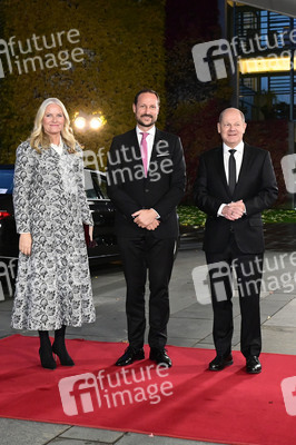 Empfang von Kronprinz Haakon von Norwegen und Kronprinzessin Mette-Marit von Norwegen im Kanzleramt in Berlin