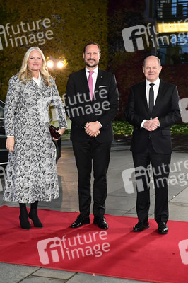 Empfang von Kronprinz Haakon von Norwegen und Kronprinzessin Mette-Marit von Norwegen im Kanzleramt in Berlin