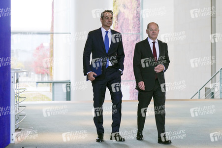 Empfang von Kyriakos Mitsotakis im Kanzleramt in Berlin