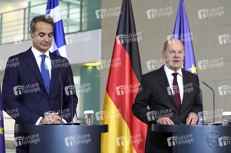 Empfang von Kyriakos Mitsotakis im Kanzleramt in Berlin