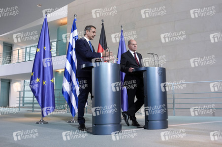 Empfang von Kyriakos Mitsotakis im Kanzleramt in Berlin
