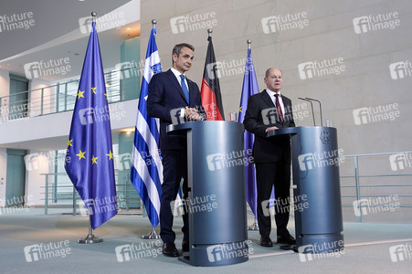Empfang von Kyriakos Mitsotakis im Kanzleramt in Berlin