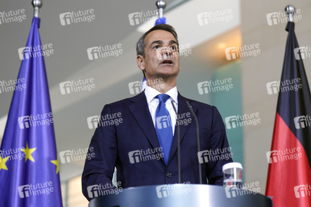 Empfang von Kyriakos Mitsotakis im Kanzleramt in Berlin