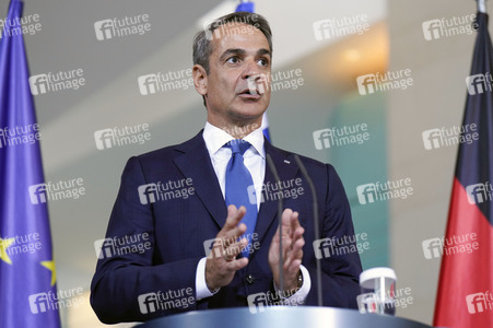 Empfang von Kyriakos Mitsotakis im Kanzleramt in Berlin