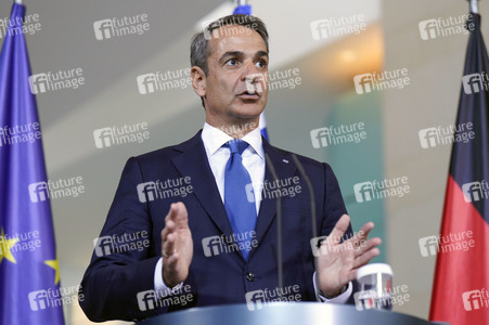 Empfang von Kyriakos Mitsotakis im Kanzleramt in Berlin