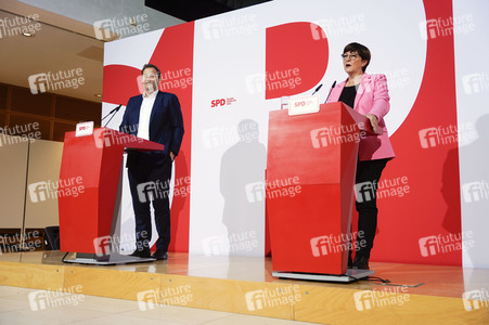 Pressekonferenz der SPD zu Beratungen aktueller Themen in Berlin
