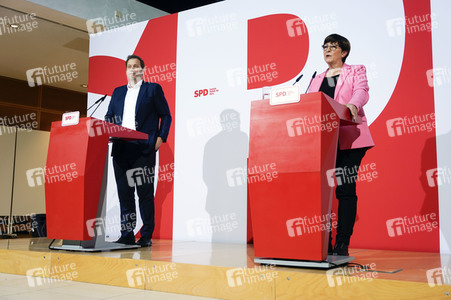 Pressekonferenz der SPD zu Beratungen aktueller Themen in Berlin