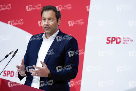 Pressekonferenz der SPD zu Beratungen aktueller Themen in Berlin