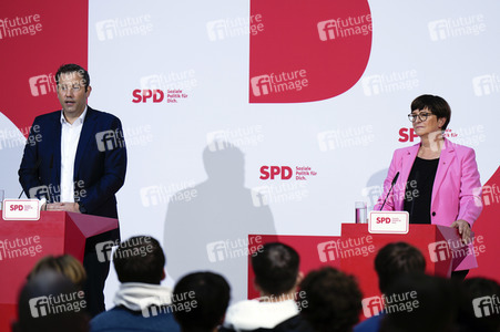 Pressekonferenz der SPD zu Beratungen aktueller Themen in Berlin