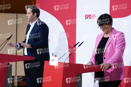 Pressekonferenz der SPD zu Beratungen aktueller Themen in Berlin
