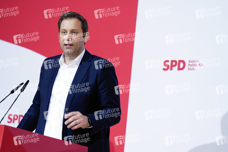 Pressekonferenz der SPD zu Beratungen aktueller Themen in Berlin